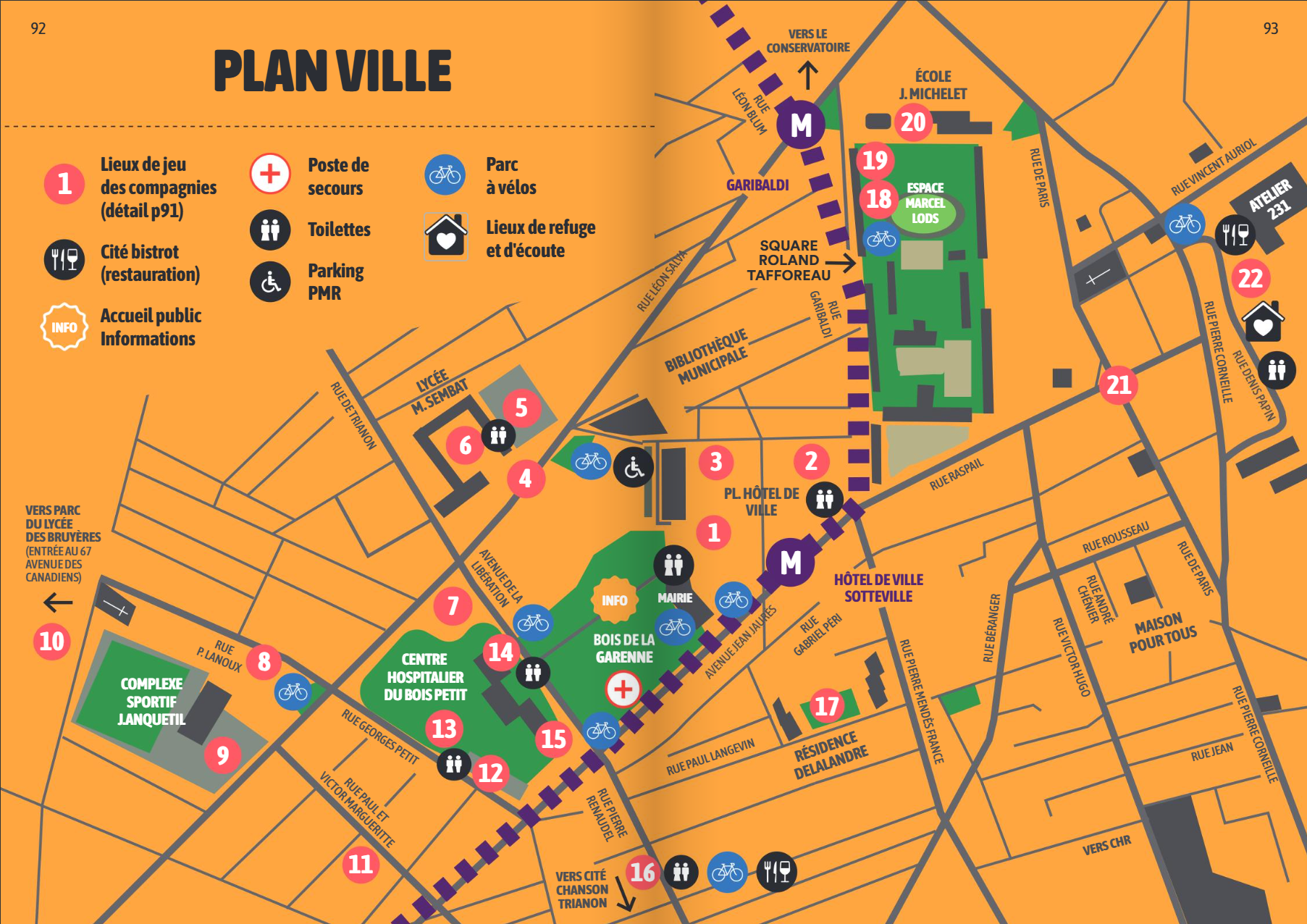 Plan du festival